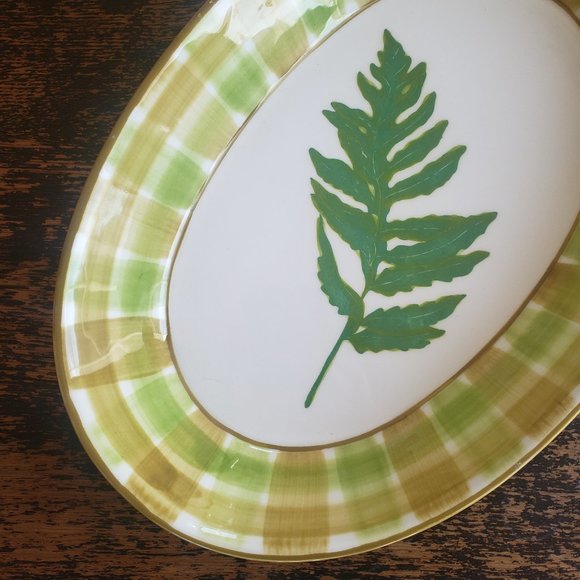Fern Plate, Wangs Cottagecore Farm 70s Dishware - Picture 2 of 5